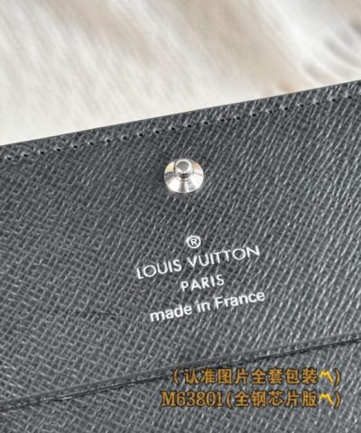Louis Vuitton Envelope Card Holder Black - high-end replica designer purse