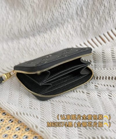 Louis Vuitton Zipper Coin Purse Black - designer handbag clone
