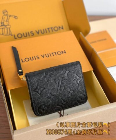 Louis Vuitton Zipper Coin Purse Black