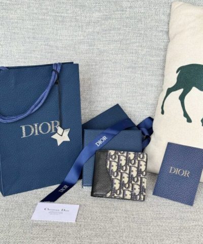 Replica Dior Jacquard Wallet Oblique - 1:1 premium replica handbag