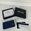 Replica Prada Saffiano Wallet Blue