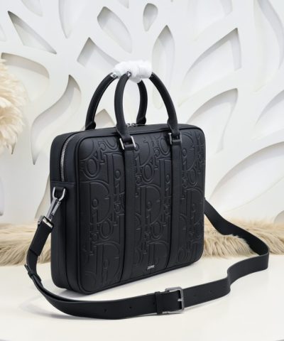 Replica Dior Gravity Briefcase Black - high-quality designer bag dupe