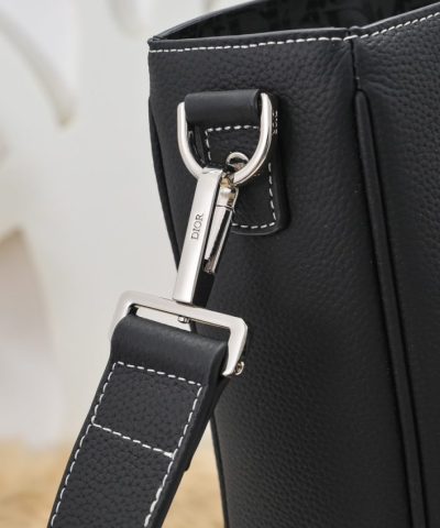 Replica Dior Saddle Shopping Tote Black