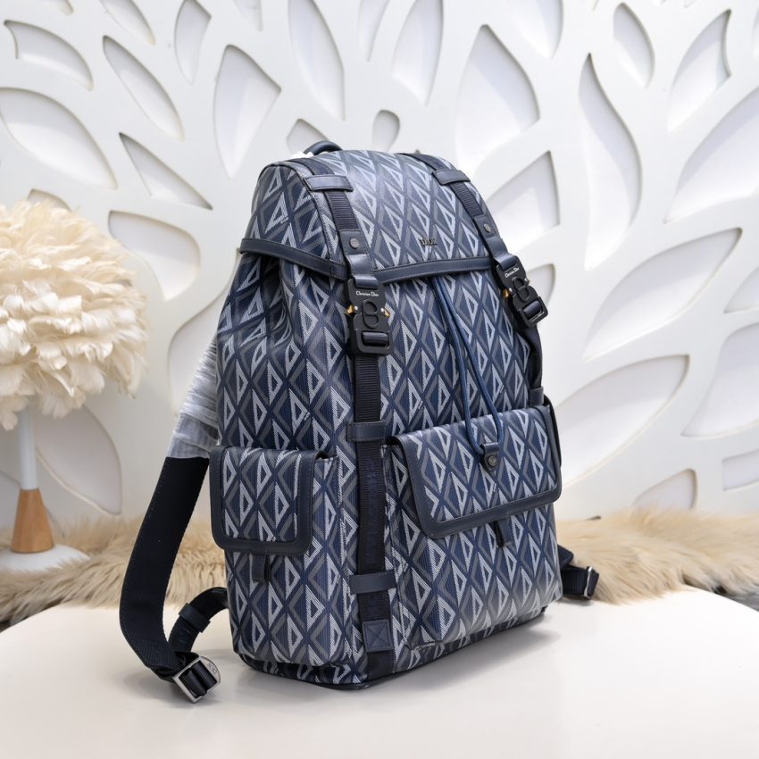 Replica Dior Hit The Road Backpack Blue Diamond - high-quality designer bag dupe