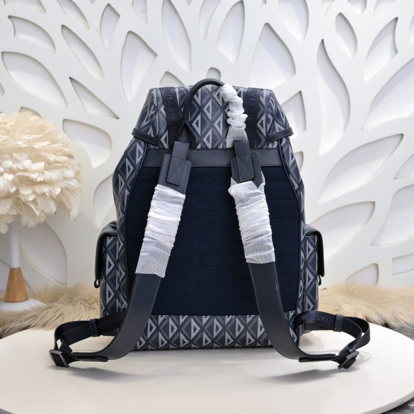 Replica Dior Hit The Road Backpack Blue Diamond - premium superclone handbag