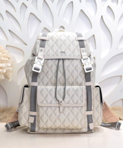 Replica Dior Hit The Road Backpack White Diamond