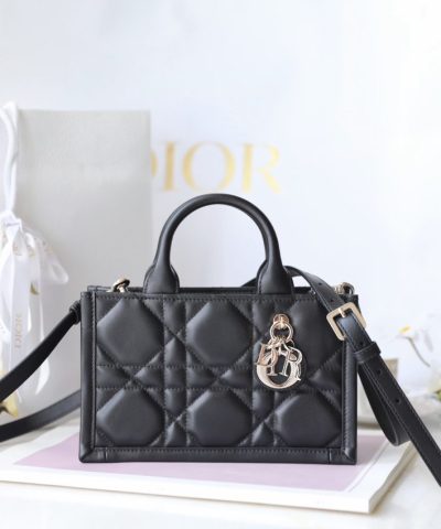 Replica Dior Tote Book Mini Black - high-quality designer bag dupe