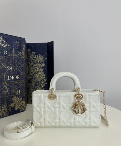 Replica Dior Lady D – Joy Large Bag New White