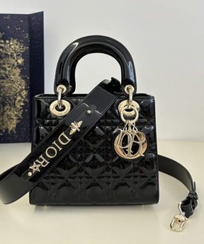Replica Lady Dior Patent Black Abc
