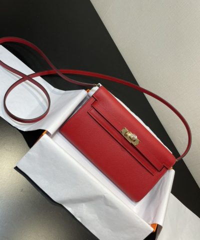 Replica Hermès Kelly Elan Red - affordable luxury replica bag