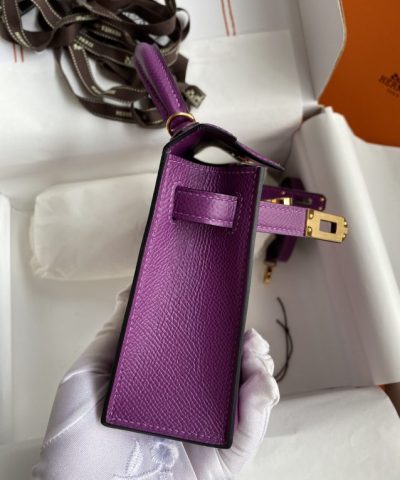 Replica Hermès Kelly Epsom Anemone Purple