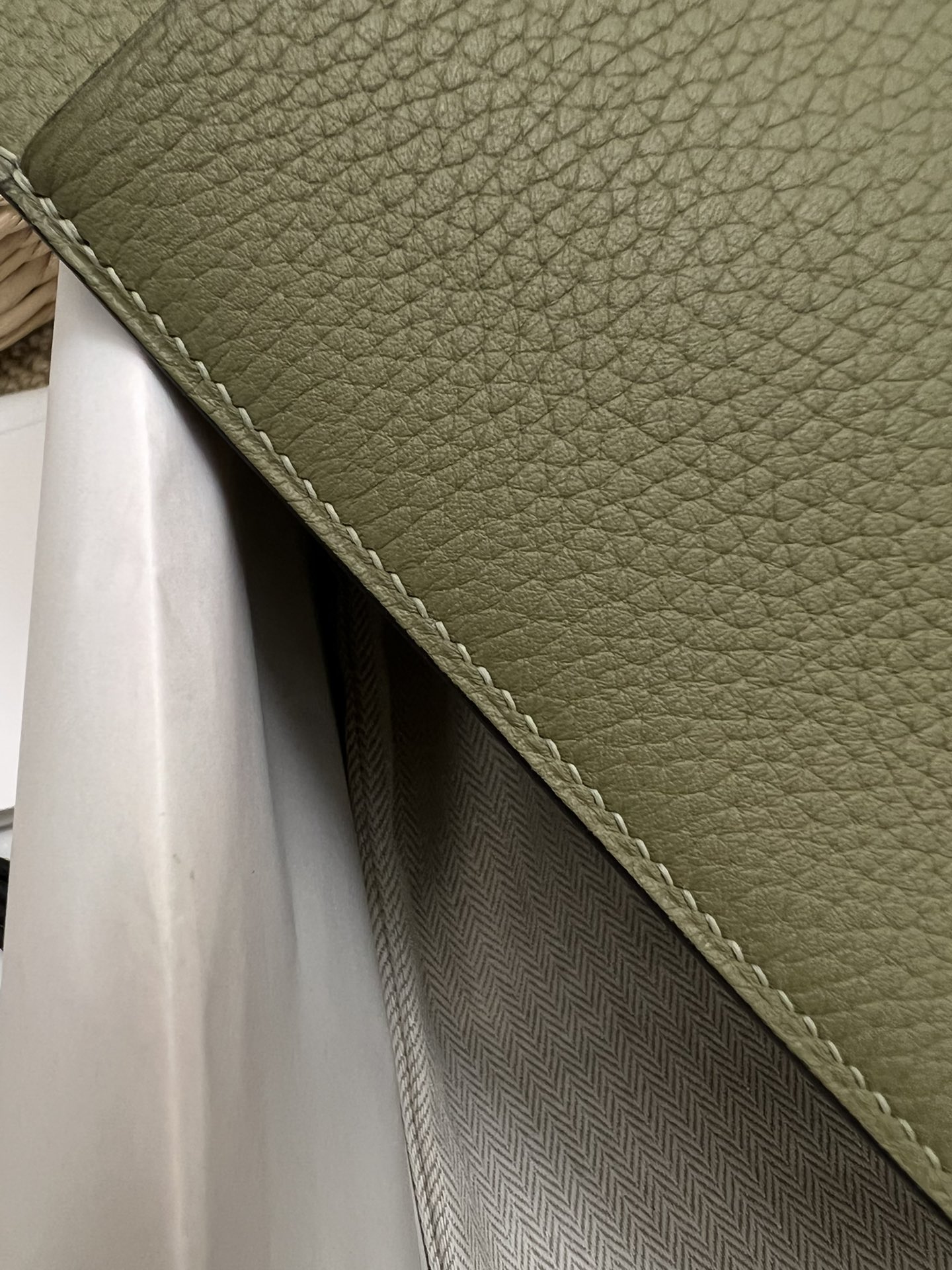 Replica Hermès Halzan Green - high-quality designer bag dupe