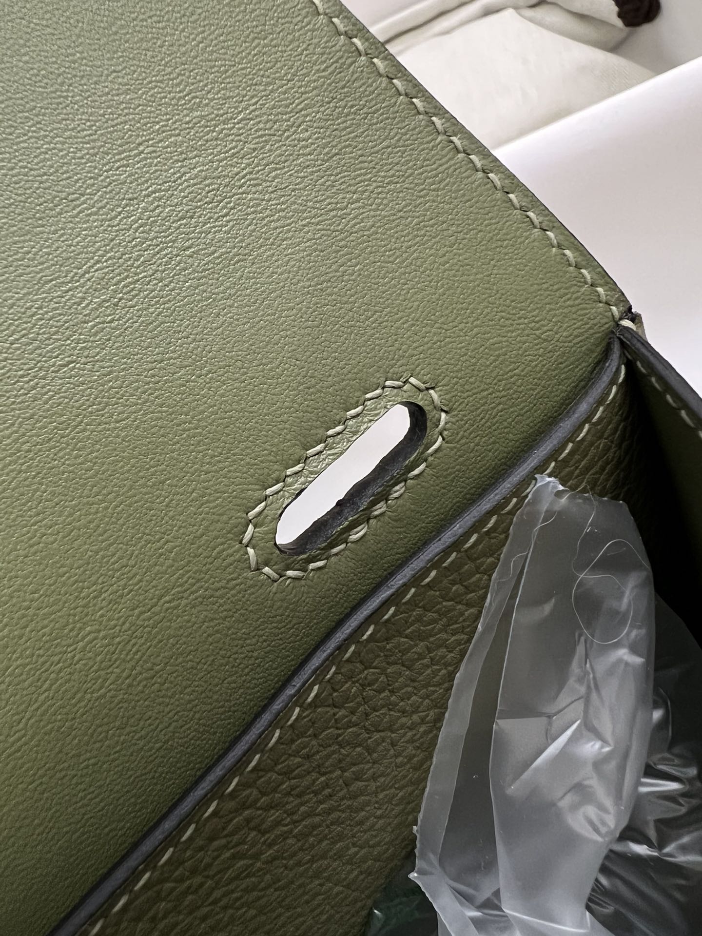 Replica Hermès Halzan Green