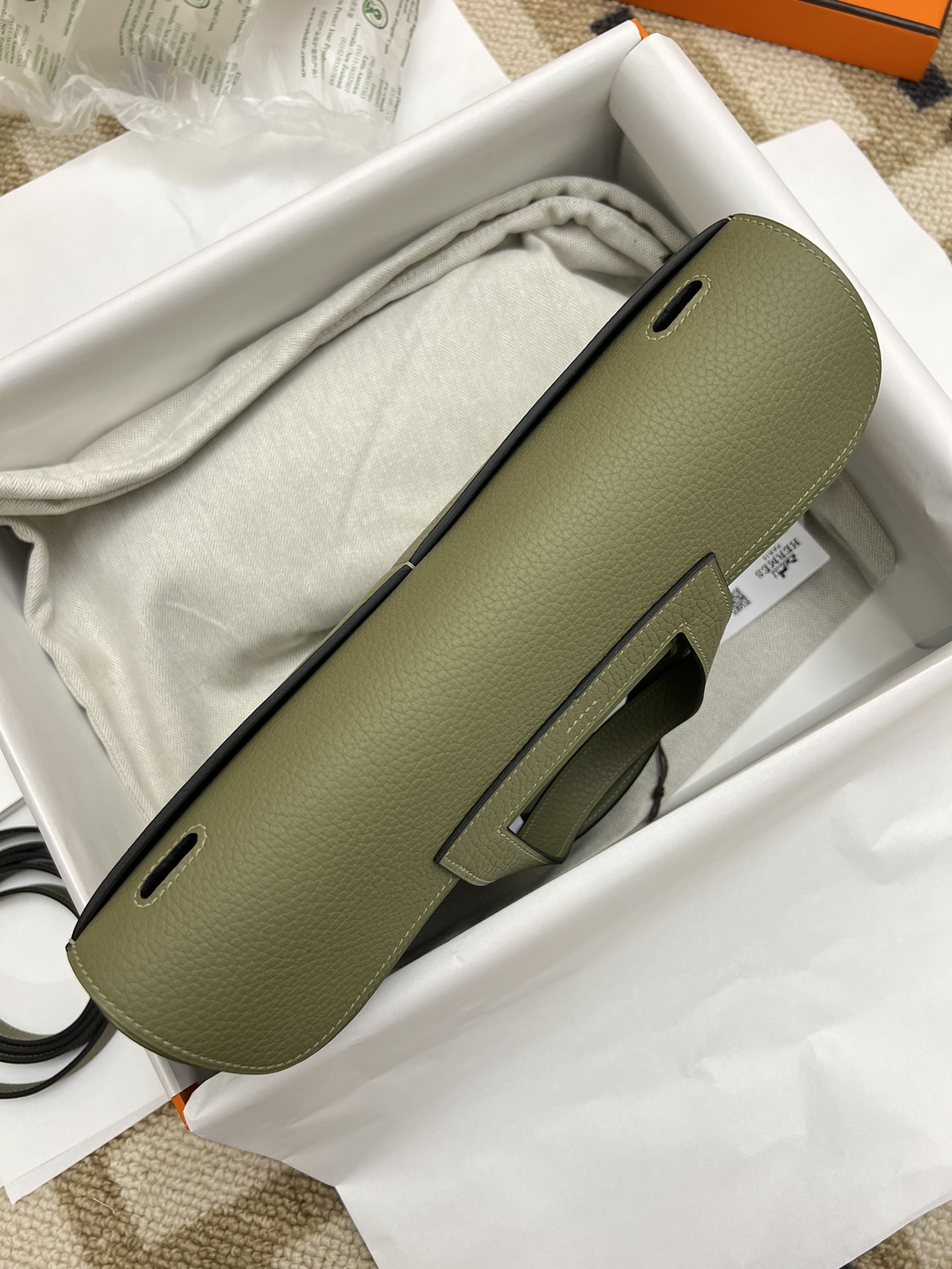 Replica Hermès Halzan Green