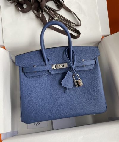 Replica Hermès Birkin Agate Blue - affordable luxury replica bag