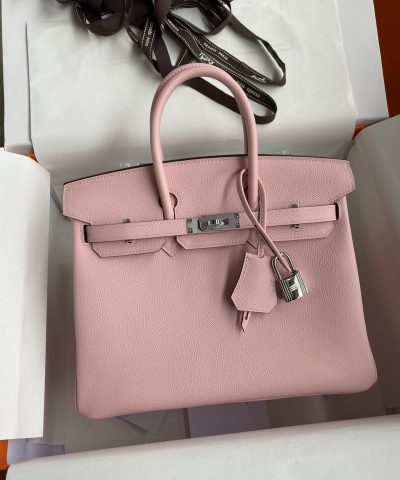 Replica Hermès Birkin Epsom Pink Silver