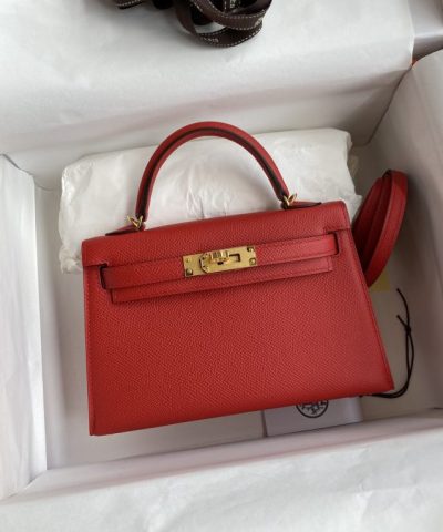 Replica Hermès Kelly Epsom Bright Red - elite factory replica handbag