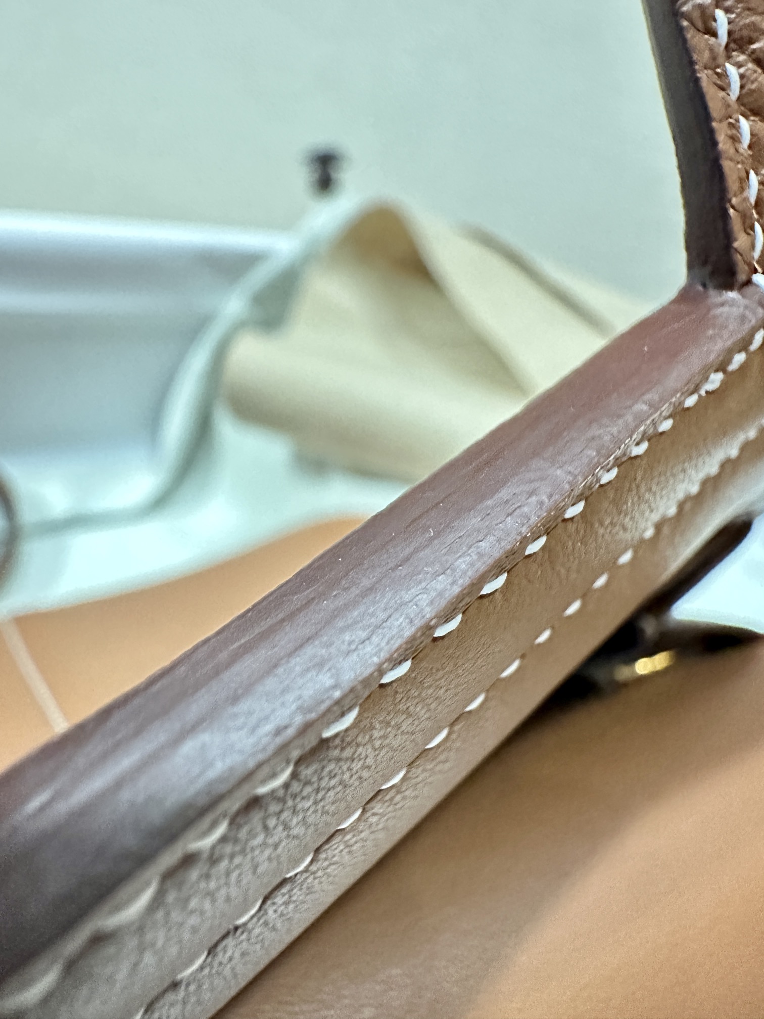 Replica Hermès Halzan Brown - 1:1 premium replica handbag