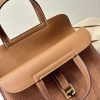 Replica Hermès Halzan Brown - premium superclone handbag