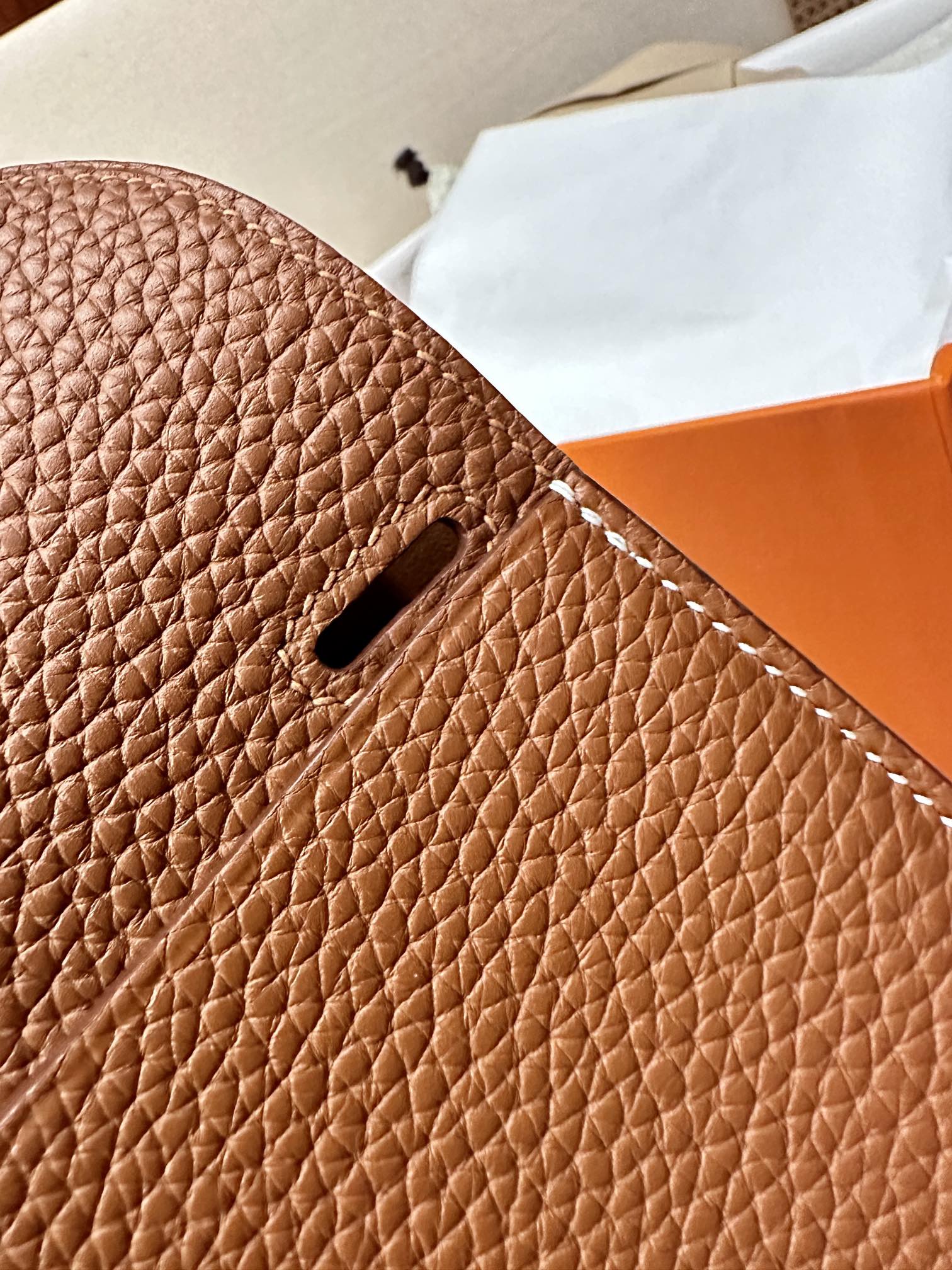 Replica Hermès Halzan Brown