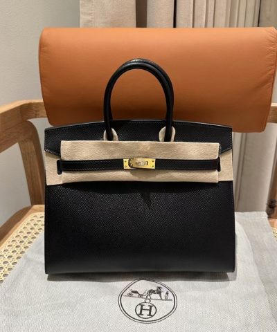 Replica Hermès Birkin Epsom Black Noir Gold