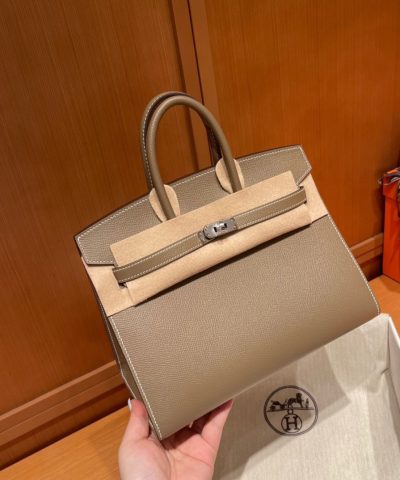Replica Hermès Birkin Epsom Elephant Grey - affordable luxury replica bag