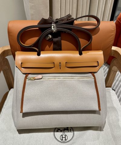 Replica Hermès Herbag 31Cm Circuit Orange