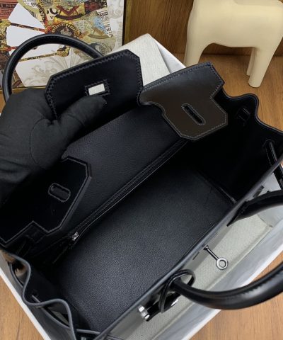 Replica Hermès Birkin Royal Box Black - designer handbag clone