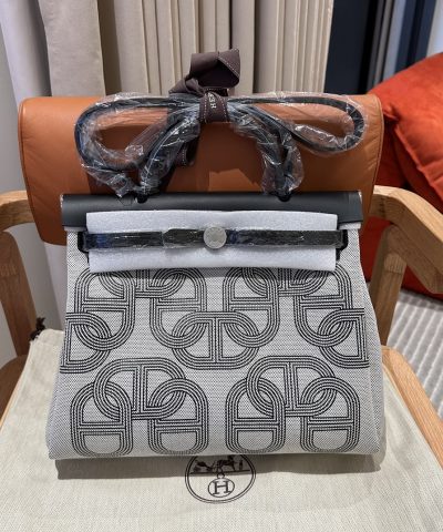 Replica Hermès Herbag 31Cm Circuit Black