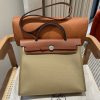 Replica Hermès Herbag 31Cm Brown Canvas