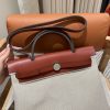 Replica Hermès Herbag 31Cm Beige Red