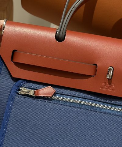 Replica Hermès Herbag 31Cm Blue Canvas