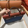 Replica Hermès Herbag 31Cm Blue Canvas - 1:1 premium replica handbag