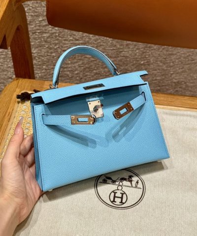 Replica Hermès Kelly Celeste Epsom