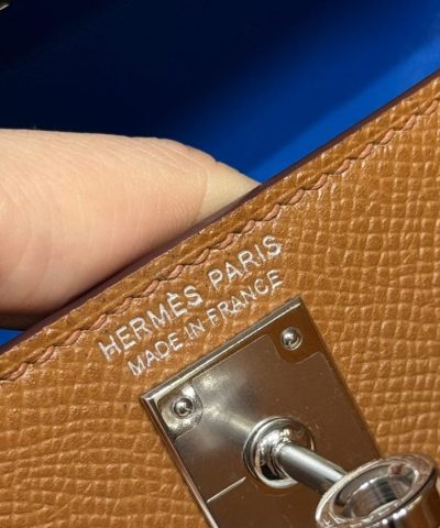 Replica Hermès Kelly Noir Blue Epsom - 1:1 premium replica handbag