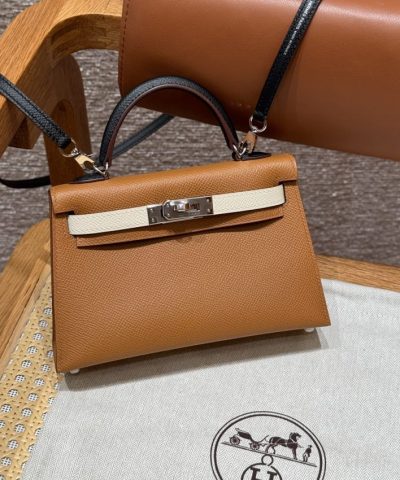 Replica Hermès Kelly Noir Blue Epsom - designer handbag clone